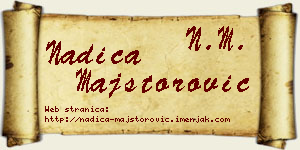 Nadica Majstorović vizit kartica
